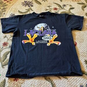 Laconia Bike Week Eagle Single Stitch T-Shirt